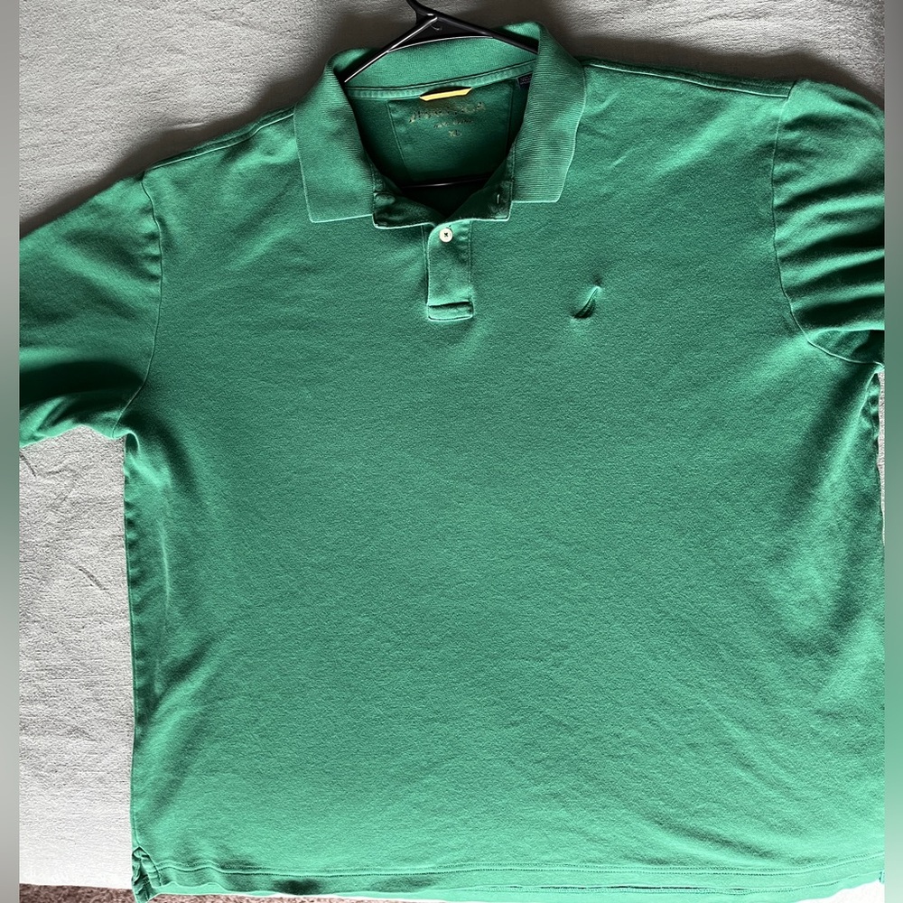 Nautica Men's Green Polo Shirt